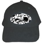 Halloween Grunge Skulls Black Cap