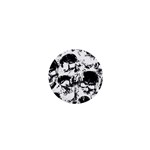 Halloween Grunge Skulls 1  Mini Button