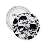 Halloween Grunge Skulls 2.25  Button