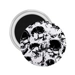 Halloween Grunge Skulls 2.25  Magnet