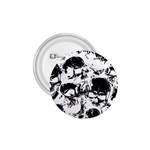 Halloween Grunge Skulls 1.75  Button