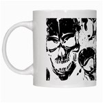 Halloween Grunge Skulls White Mug