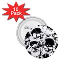 Halloween Grunge Skulls 1.75  Button (10 pack) 