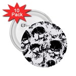 Halloween Grunge Skulls 2.25  Button (10 pack)