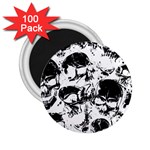 Halloween Grunge Skulls 2.25  Magnet (100 pack) 