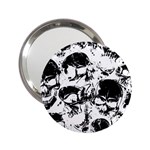 Halloween Grunge Skulls 2.25  Handbag Mirror