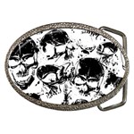 Halloween Grunge Skulls Belt Buckle