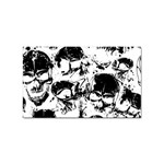 Halloween Grunge Skulls Sticker (Rectangular)