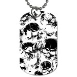 Halloween Grunge Skulls Dog Tag (One Side)