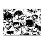 Halloween Grunge Skulls Sticker A4 (10 pack)