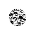 Halloween Grunge Skulls Golf Ball Marker