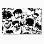 Halloween Grunge Skulls Postcard 4 x 6  (Pkg of 10)