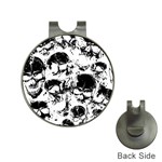 Halloween Grunge Skulls Golf Ball Marker Hat Clip