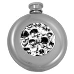 Halloween Grunge Skulls Hip Flask (5 oz)