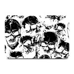 Halloween Grunge Skulls Plate Mat