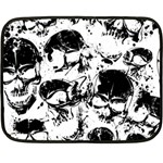 Halloween Grunge Skulls Fleece Blanket (Mini)