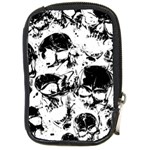 Halloween Grunge Skulls Compact Camera Leather Case