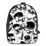 Halloween Grunge Skulls School Bag (Large)