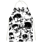 Halloween Grunge Skulls Full Print Apron