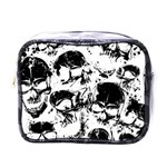 Halloween Grunge Skulls Mini Toiletries Bag (One Side)