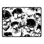 Halloween Grunge Skulls Fleece Blanket (Small)