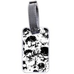 Halloween Grunge Skulls Luggage Tag (two sides)