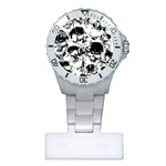 Halloween Grunge Skulls Plastic Nurses Watch