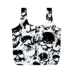 Halloween Grunge Skulls Full Print Recycle Bag (M)