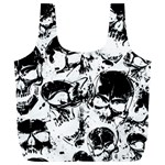 Halloween Grunge Skulls Full Print Recycle Bag (XL)