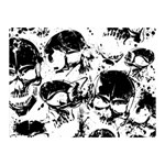 Halloween Grunge Skulls Double Sided Flano Blanket (Mini)