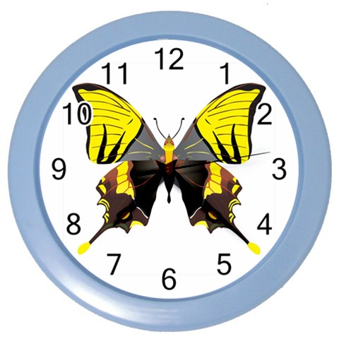 Butterfly M2 Color Wall Clock from ArtsNow.com Front