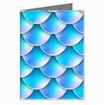 Mermaid Tail Blue Greeting Card