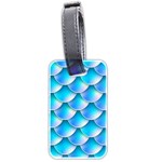 Mermaid Tail Blue Luggage Tag (two sides)