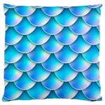 Mermaid Tail Blue Large Cushion Case (One Side)