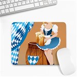 oktoberfest blonde beer girl Small Mousepad