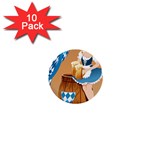 oktoberfest blonde beer girl 1  Mini Button (10 pack) 