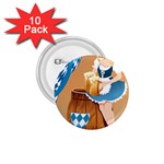 oktoberfest blonde beer girl 1.75  Button (10 pack) 