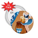 oktoberfest blonde beer girl 2.25  Button (10 pack)