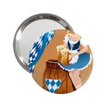 oktoberfest blonde beer girl 2.25  Handbag Mirror