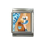 oktoberfest blonde beer girl Italian Charm (13mm)