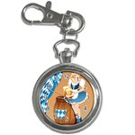 oktoberfest blonde beer girl Key Chain Watch