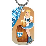 oktoberfest blonde beer girl Dog Tag (One Side)