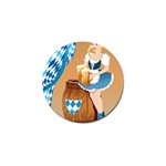 oktoberfest blonde beer girl Golf Ball Marker