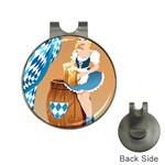 oktoberfest blonde beer girl Golf Ball Marker Hat Clip