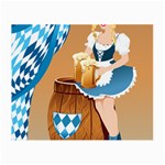 oktoberfest blonde beer girl Small Glasses Cloth