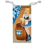 oktoberfest blonde beer girl Jewelry Bag