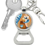 oktoberfest blonde beer girl Bottle Opener Key Chain