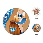 oktoberfest blonde beer girl Playing Cards Single Design (Round)