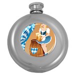 oktoberfest blonde beer girl Hip Flask (5 oz)