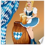 oktoberfest blonde beer girl Canvas 12  x 12 